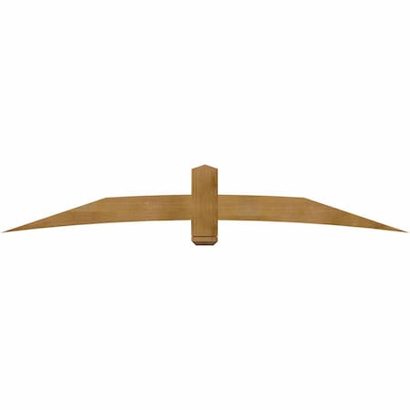 Ekena Millwork Bellingham Rough Sawn Timber Gable Bracket, Western Red Cedar, 96"W x 16"H x 6"D x 6"F, 4/12 Pitch GBW096X16X0606BEL00RWR